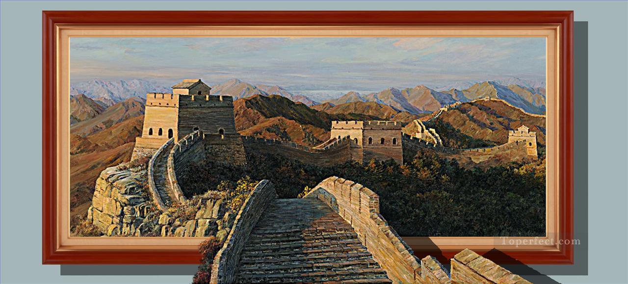 中国の万里の長城 3D油絵